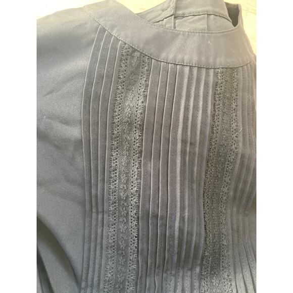 Kim Rogers Black Pin Tucked Pullover Blouse, Size  8 - Picture 6 of 6